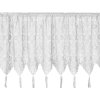 Kuchynská čipkovaná záclona MARTHA 150x60cm biela