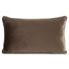 Dekoračný zamatový vankúš GAJA 3 - tmavohnedý