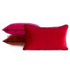 Dekoračný zamatový vankúš GAJA 3 - červený