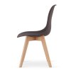 Jedálenská stolička KITO s bukovými nožičkami - hnedá