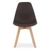 Jedálenská stolička KITO s bukovými nožičkami - hnedá