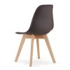 Jedálenská stolička KITO s bukovými nožičkami - hnedá