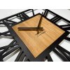 Moderné drevené hodiny EKO Loft Adulto štvorcové dub 2