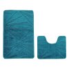 2 dielna sada tmavotyrkysových kúpeľňových koberčekov Classic