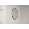 Okrúhle zrkadlo s čiernym rámom 50cm