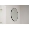 Okrúhle zrkadlo s čiernym rámom 60cm