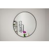 Okrúhle zrkadlo s čiernym rámom 60cm