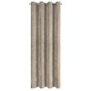 Dekoračný záves NILO so ženilkovou štruktúrou na dekoračných kolieskach v tmavobéžovej farbe