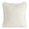 Obliečka na vankúš zo ženilkovej tkaniny v krémovej farbe BLANCA