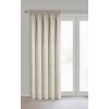 Svetlobéžový ženilkový záves NESKA na riasiacej páske
