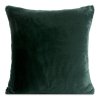 Kožušinová dekoračná obliečka na vankúš NINA v tmavozelenej farbe 45 x 45 cm