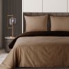 Exkluzívne posteľné obliečky LUNARA svetlohnedé - hnedé