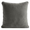 Dekoračná obliečka na vankúš VANI zo ženilkovej látky v sivej farbe 45 x 45 cm