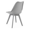 Jedálenská stolička MARK s podsedákom - sivá