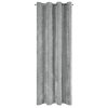 Dekoračný záves NILO so ženilkovou štruktúrou na dekoračných kolieskach v sivej farbe
