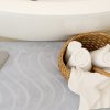 Kúpeľňový koberec Waves 400 strieborný 5