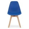 Jedálenská stolička KITO modrá s bukovými nožičkami