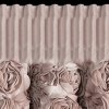Zamatový záves ROSES 13 na páske 140 x 270 cm v púdrovej farbe