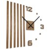 Moderné drevené hodiny LAMELE slim 60cm