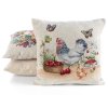 Dekoračná gobelínová obliečka na vankúš so sliepočkou 45 x 45 cm
