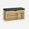Skrinka na topánky s podsedákom - dub artisan - LHS030B88