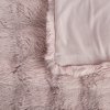 Hrubá kožušinová deka LILY s 3D efektom - púdrovoružová