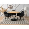 Zamatová jedálenská stolička ELENIA čierna 1