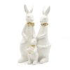 Veľkonočná figúrka zajačikov v krémovej farbe
