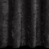 Dekoračný záves VANI so ženilkovou štruktúrou na dekoračných kolieskach v čiernej farbe