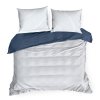 Posteľné obliečky RAYA bavlenený satén – bielo-modré prúžky