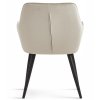 Zamatová jedálenská stolička VARSI - béžová