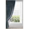 Zamatový záves ANTARA s riasiacou páskou - grafitový