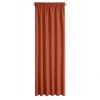 Záves RITA s riasiacou páskou 140x270 cm - tehlový
