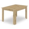 Jedálenský stôl s dubovou doskou 120x80 cm - artisan