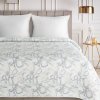 Prehoz na posteľ LISA s potlačou 240x220 cm - biely