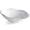 Dekoratívna miska BONI 35x22 cm - biela
