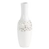 Dekoratívna váza CELIA Ø10x30 cm - krémová