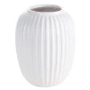 Dekoratívna keramická váza KAJLA Ø20x25 cm - biela