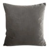 Zamatová obliečka na vankúš MILO 45x45 cm - sivá