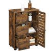 Kúpeľňová skrinka BBK143X01V1 v rustikálnom štýle – hnedá