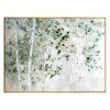 Ručne maľovaný obraz na plátne 70x100 cm v ráme – zelený