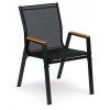 Záhradná stolička POLA čierna