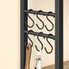 Kuchynský regál KKS024B88 60x40x167 cm – Dub artisan / čierna