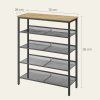 Skrinka na topánky LBS038B88 75x28x93 cm – Dub artisan