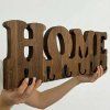 Drevený nástenný vešiak HOME 50x16,5 cm – Dub hnedý
