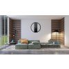 Okrúhle nástenné hodiny LOFT OVAL kovové priemer 80 cm – čierne 1