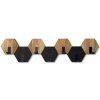 Nástenný vešiak Hexagon 77 cm – dub čierny 7