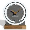 Drevené stojacie hodiny Grey&White OAK 1