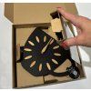 Nástenné hodiny v tvare šálky Time for Coffee 45x30 cm – čierne 12
