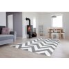 Moderný koberec HOME art sivý Cik cak vzor